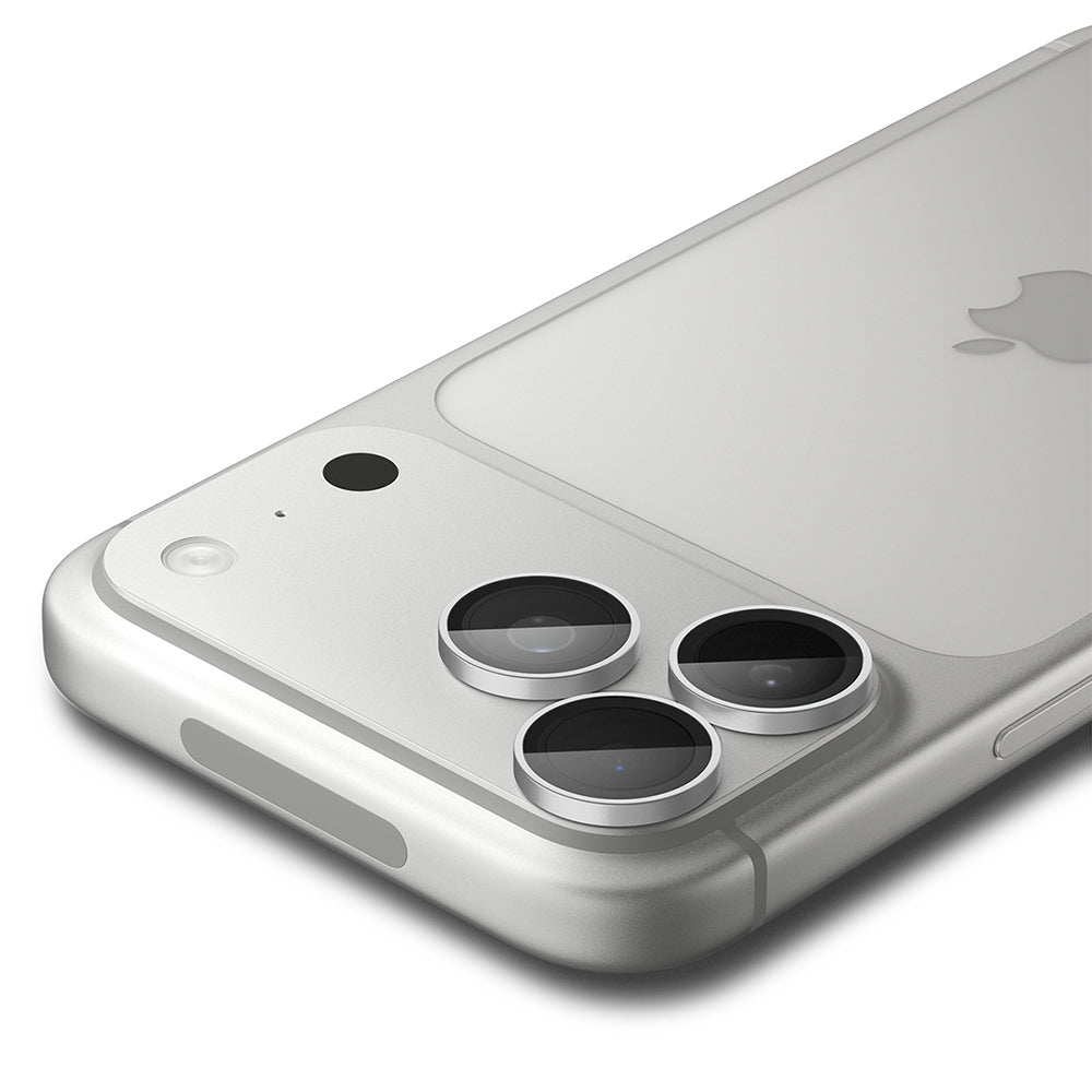 Pellicola protettiva per fotocamera posteriore Spigen GlastR EZ FIT Optik Pro per Apple iPhone 18 Pro / 18 Pro Max, vetro temperato, set da 2 pezzi, argento
