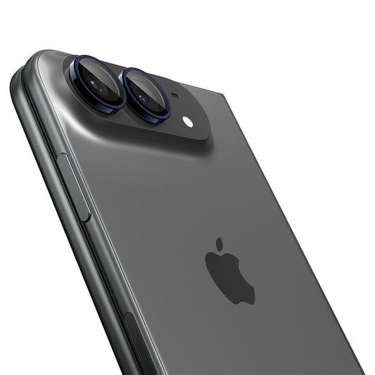 Pellicola protettiva per fotocamera posteriore Spigen GlastR EZ FIT Optik Pro per Apple iPhone Duo, vetro temperato, set da 2 pezzi, blu navy AGL12011