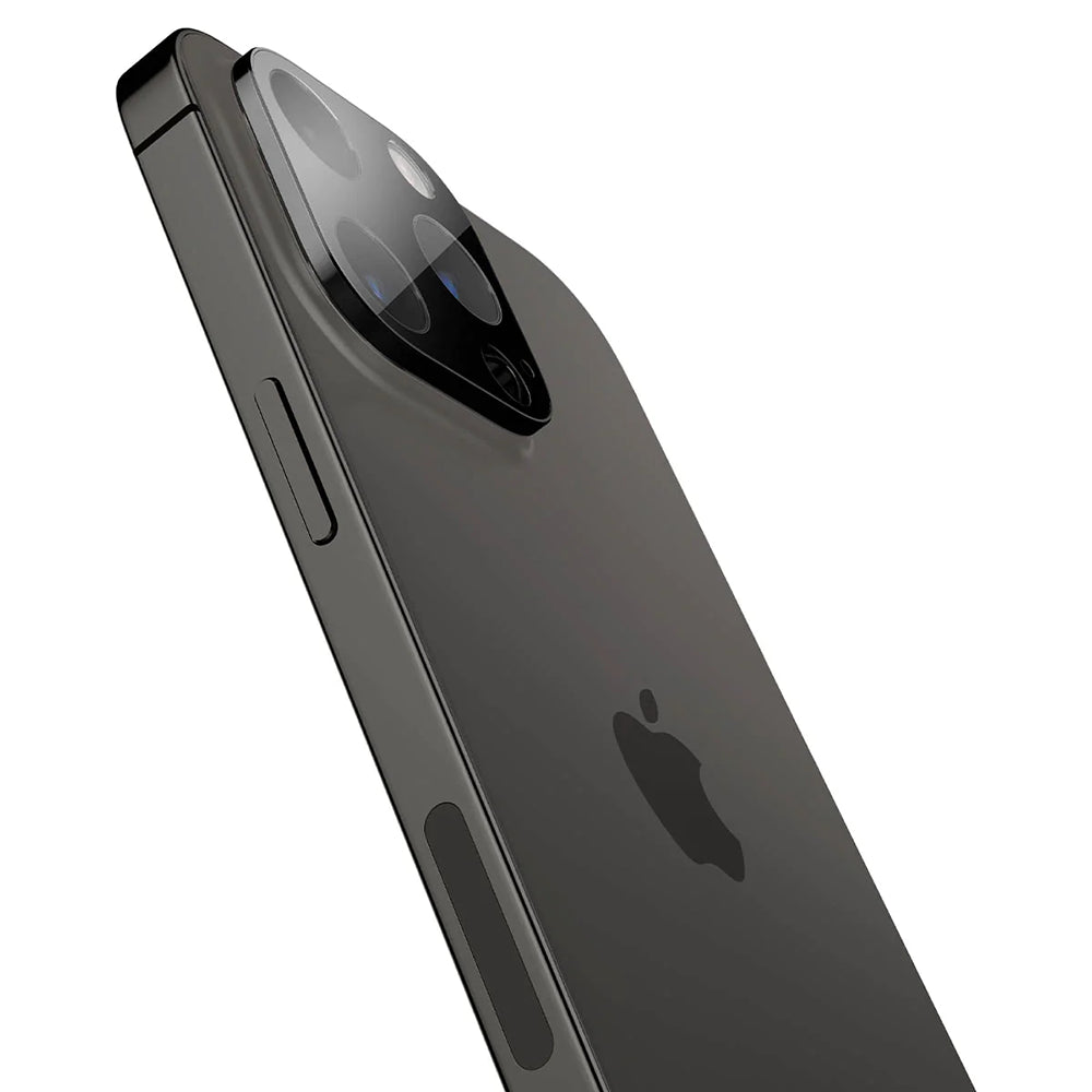 Pellicola protettiva per fotocamera posteriore Techsuit per Apple iPhone 14 Pro Max / 14 Pro, vetro temperato, nero