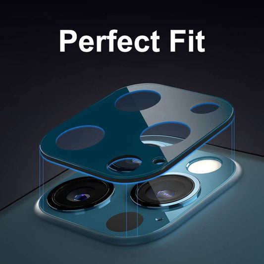 Pellicola protettiva per fotocamera posteriore Techsuit per Apple iPhone 17 Pro Max, vetro temperato, blu scuro