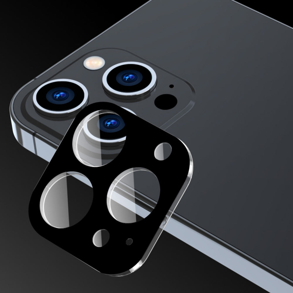Techsuit Rear Camera Protection Film for Apple iPhone 17 Pro, Tempered Glass, Black