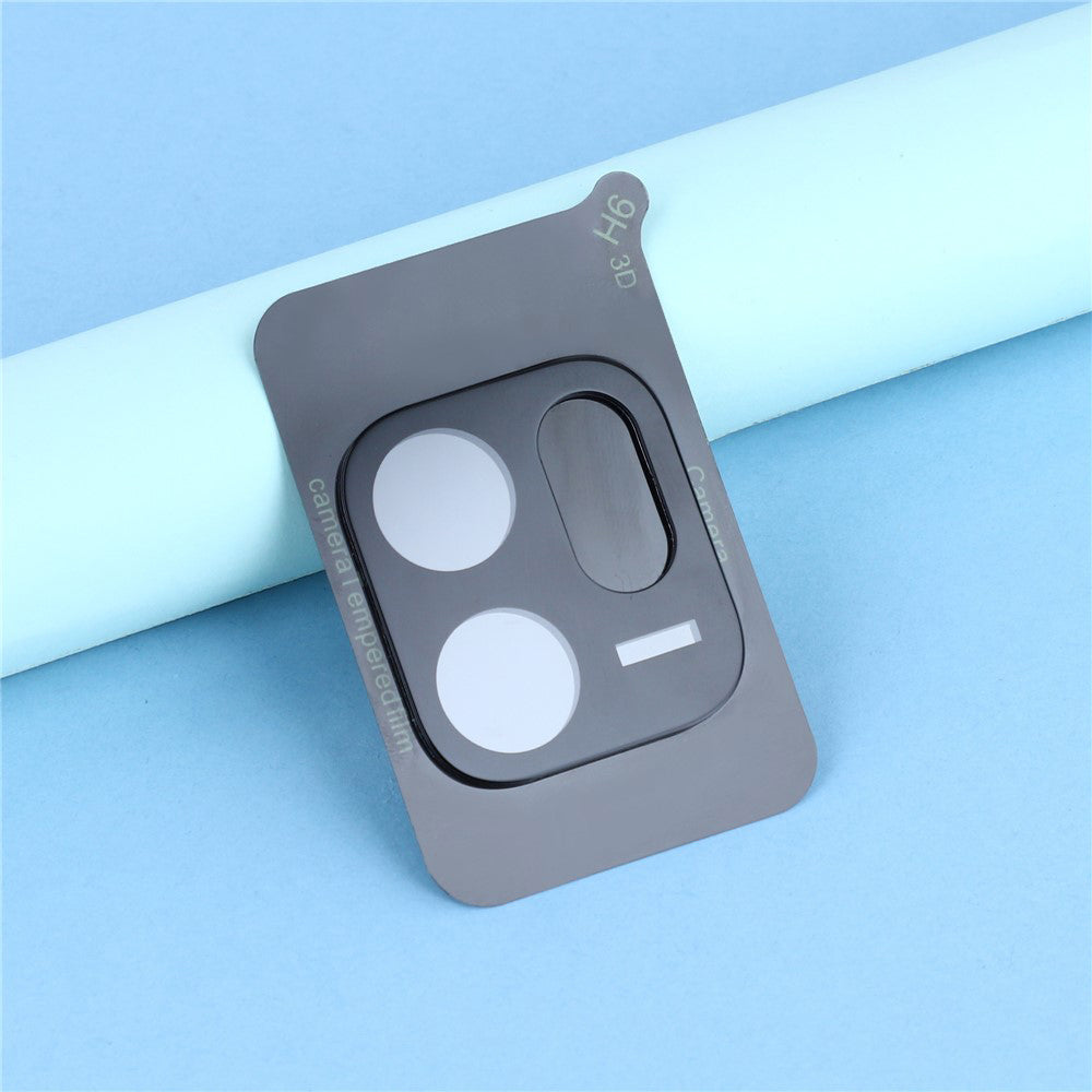 Pellicola protettiva per fotocamera posteriore Techsuit per Oppo Reno14 FS 5G / Reno14 F, vetro temperato, nero