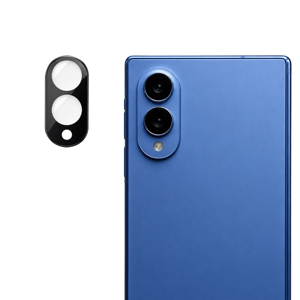 Pellicola protettiva per fotocamera posteriore Techsuit per Samsung Galaxy Z Fold8 F976, vetro temperato, nero