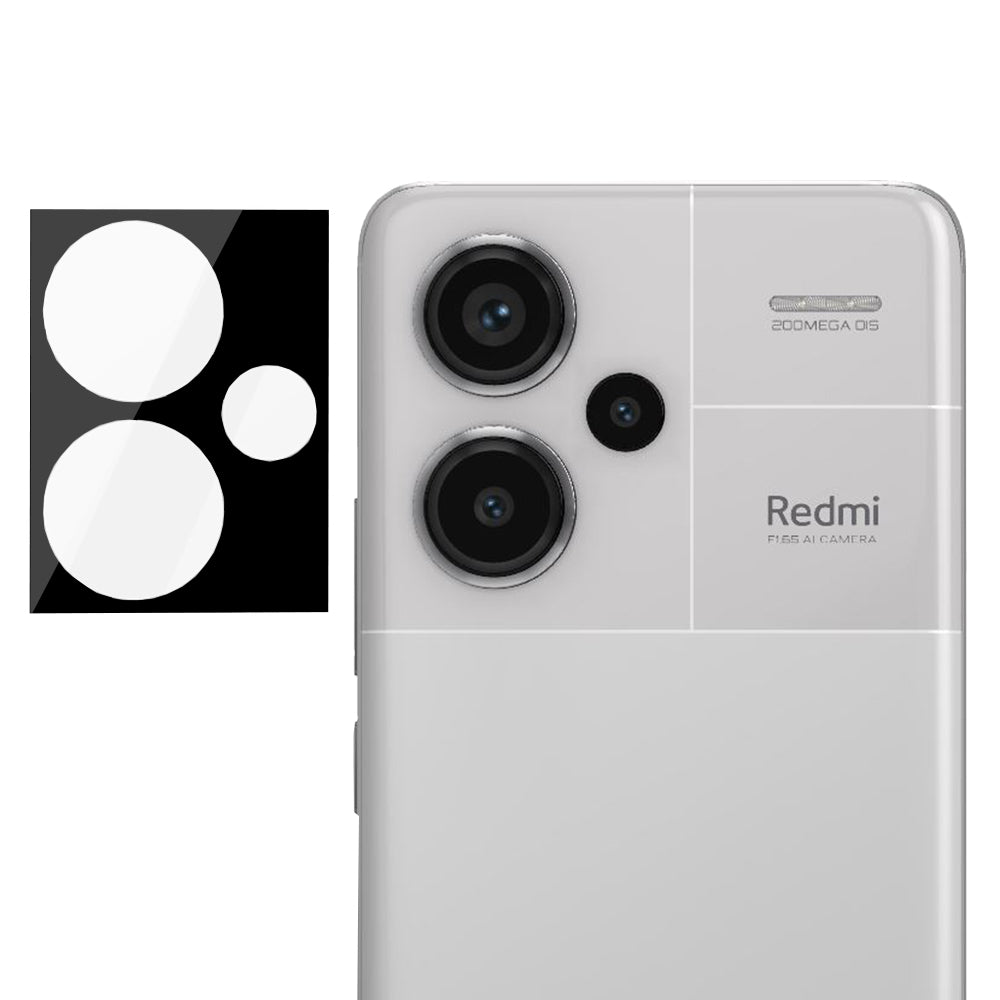 Pellicola protettiva per fotocamera posteriore Techsuit per Xiaomi Redmi Note 13 Pro+, Vetro temperato, Nero