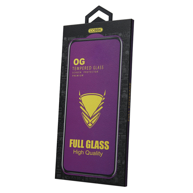 Pellicola protettiva per schermo OEM OG Premium per Apple iPhone 11 / XR, Vetro temperato, Full Glue, Nero