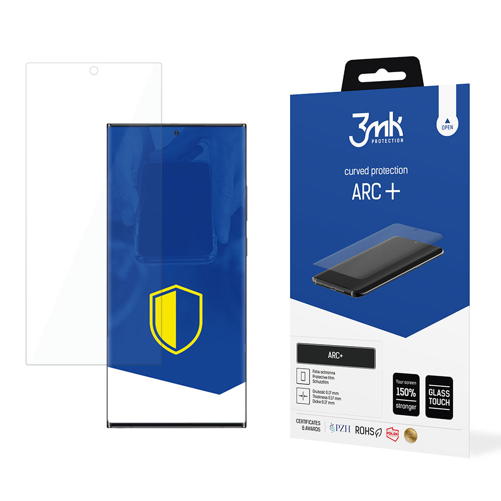 Pellicola protettiva Schermo 3MK ARC+ per Samsung Galaxy S22 Ultra 5G S908, Plastica