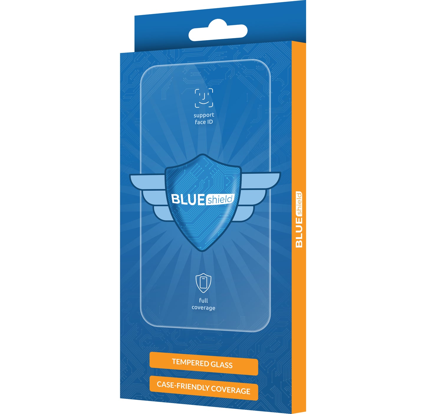 BLUE Shield Screen Protector for Apple iPhone SE (2022) / SE (2020) / 8 / 7, Glass Shielded, Full Glue, Case Friendly