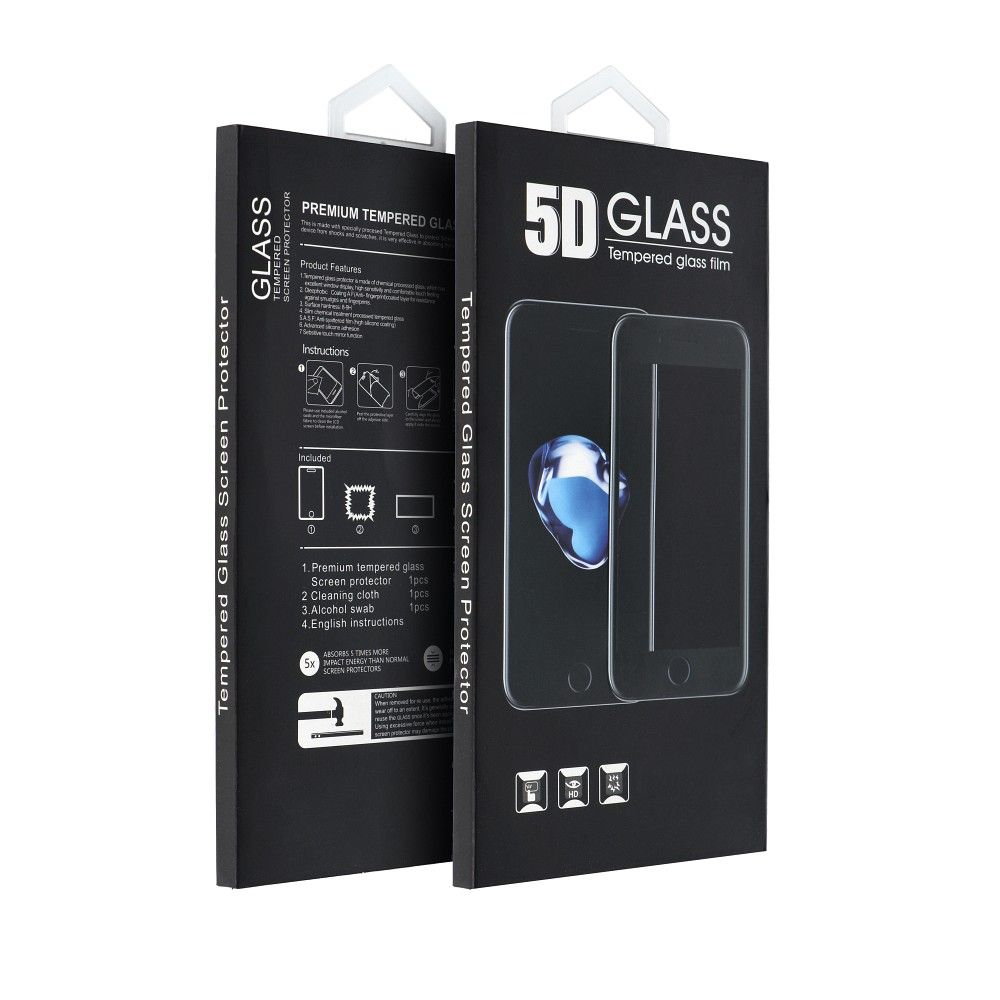 Pellicola protettiva per schermo OEM per Samsung Galaxy A32 5G A326, Vetro temperato, Full Glue, 5D, Nero
