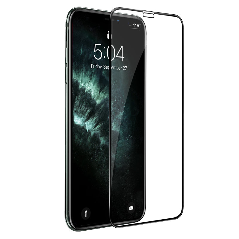Pellicola Protettiva Schermo HOCO G16 per Apple iPhone XS / X, Vetro Temperato, Full Glue, 5D, Nera