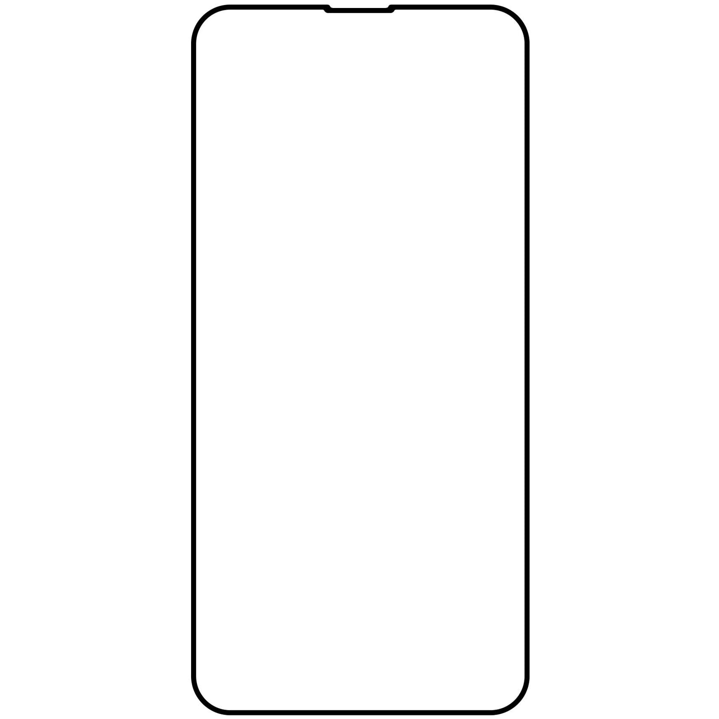 Protezione dello schermo Veason PRO per Apple iPhone 14 Pro Max, vetro protetto, colla completa, 6D, nero