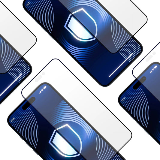 Screen Protector 3MK HardGlass Matt Matt Max for Apple iPhone 16 Pro Max, Protective Glass, Full Glue, Black