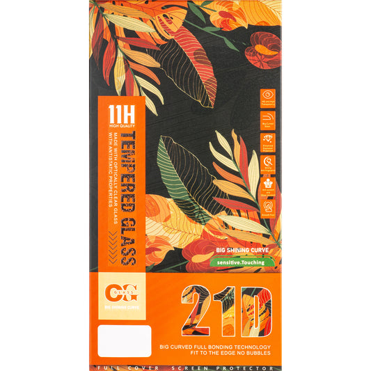 Pellicola protettiva OEM per Samsung Galaxy A25 A256, vetro schermato, colla completa, 21D, nero