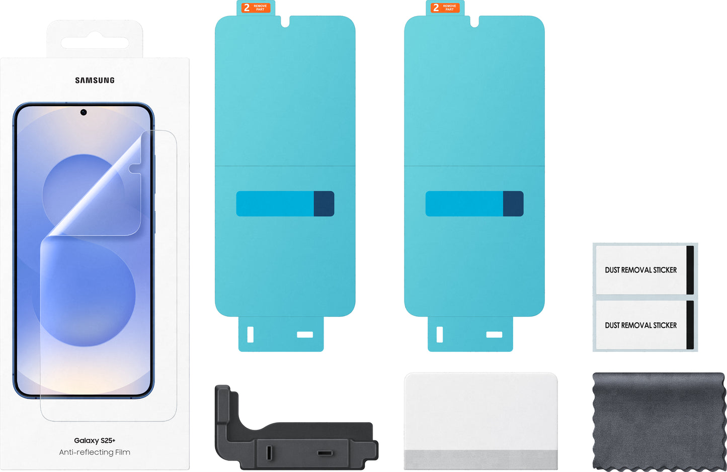 Pellicola Protettiva Schermo Anti-riflesso per Samsung Galaxy S25+ S936, Plastica, Set 2 pezzi EF-US936CTEGWW