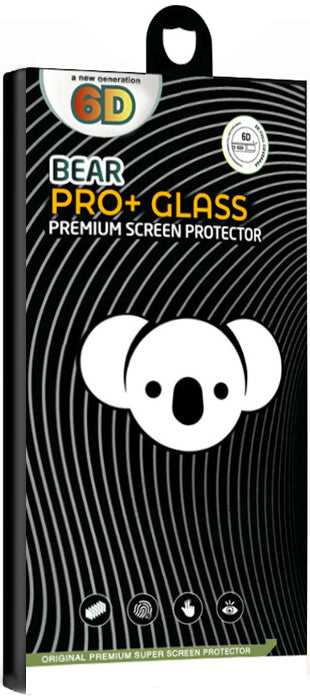 Pellicola Protettiva Schermo Bear PRO+ per Samsung Galaxy S25 S931, Vetro Temperato, Full Glue, Nero