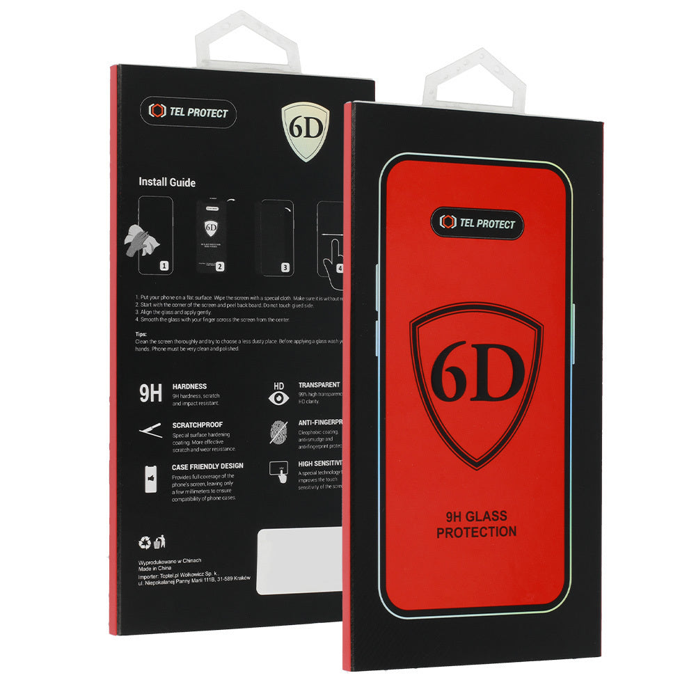 Pellicola protettiva schermo OEM per Samsung Galaxy S26 S942, Vetro temperato, Full Glue, 6D, Nero