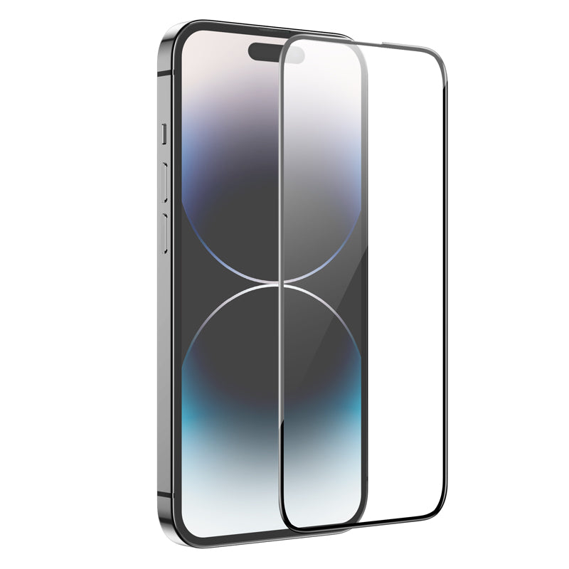 Pellicola Protettiva Schermo HOCO G16 per Apple iPhone 14 Pro, Vetro Temperato, Full Glue, 5D, Nera