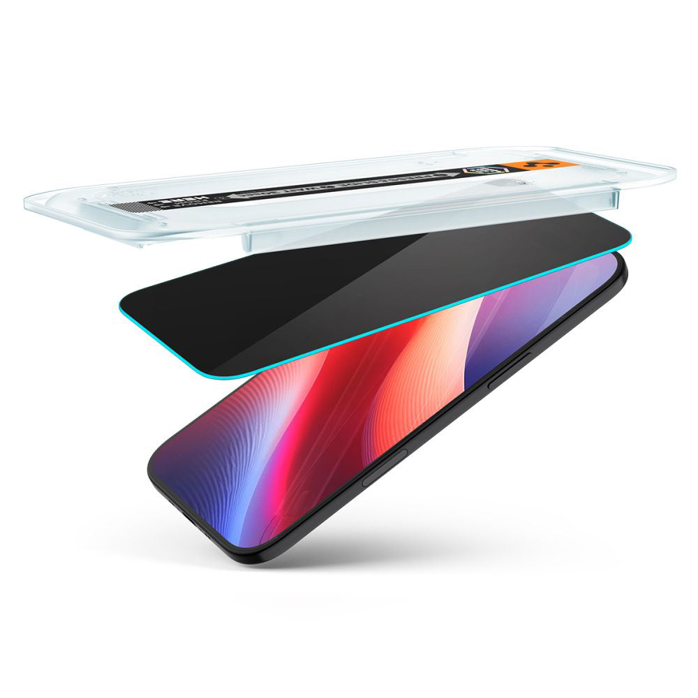 Spigen GlastR EZ FIT Privacy Screen Protector for Apple iPhone 17 Air, Tempered Glass, Full Glue, Set of 2 Pieces