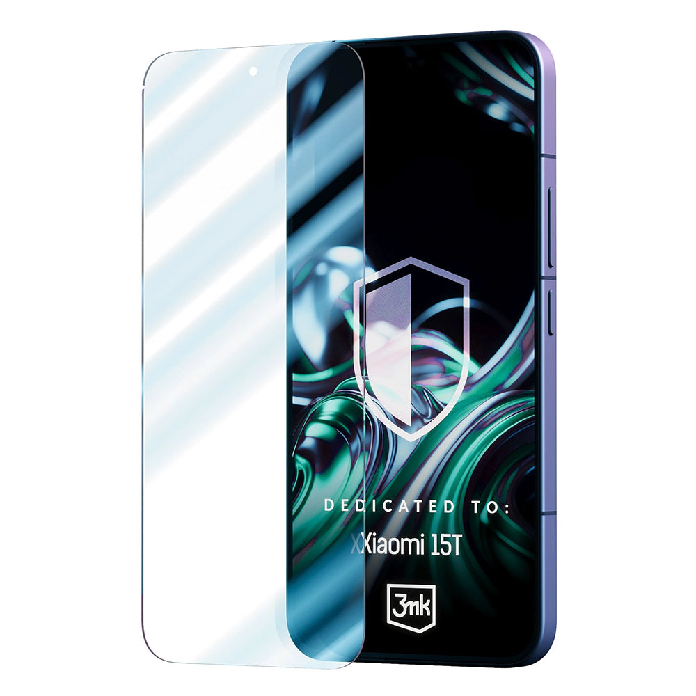 Pellicola Protettiva Schermo 3MK FlexibleGlass per Xiaomi 15T, Vetro Flessibile, Full Glue