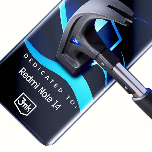 Pellicola protettiva per schermo 3MK FlexibleGlass per Xiaomi Redmi Note 14 5G, Vetro Flessibile, Colla Completa