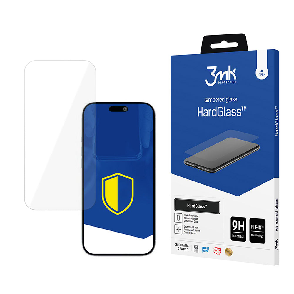 Pellicola Protettiva Schermo 3MK HardGlass per Apple iPhone 17 Air, Vetro Temperato, Full Glue