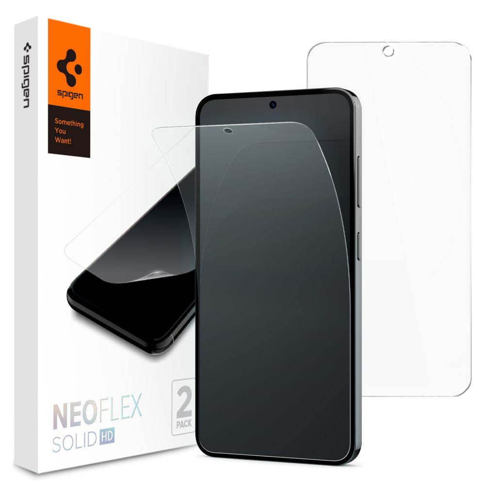 Pellicola protettiva Schermo Spigen Neo Flex per Samsung Galaxy S24 S921, Plastica, Set 2 pezzi AFL07439