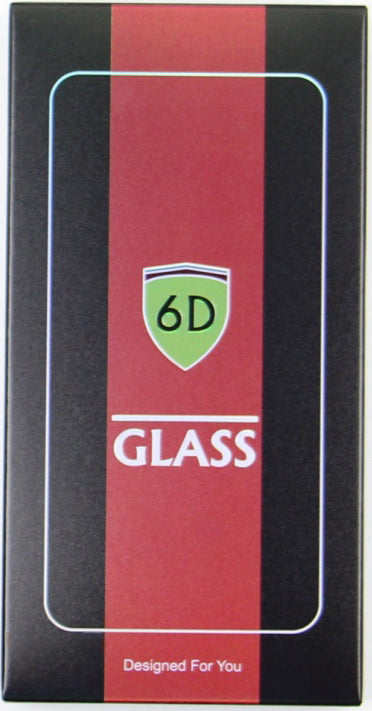 Pellicola protettiva schermo OEM per Apple iPhone 17e / 16e / 14 / 13 Pro, Vetro temperato, Colla completa, Set da 10 pezzi, 6D, Nero