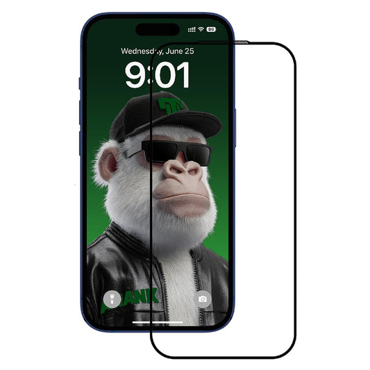 Pellicola Protettiva Schermo Anank 10X Reinforced CG per Apple iPhone 17 Pro, Vetro Temperato, Full Glue, 2.5D, Nera