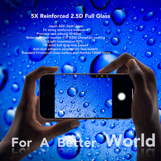 Pellicola Protettiva Schermo Anank per Apple iPhone 17 Pro, Vetro Temperato, Full Glue, 2.5D, Nera