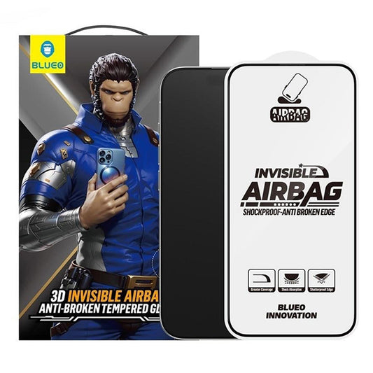 Pellicola protettiva Schermo Blueo Anti-Broken per Apple iPhone 17 Air, Vetro Temperato, Full Glue, Nera