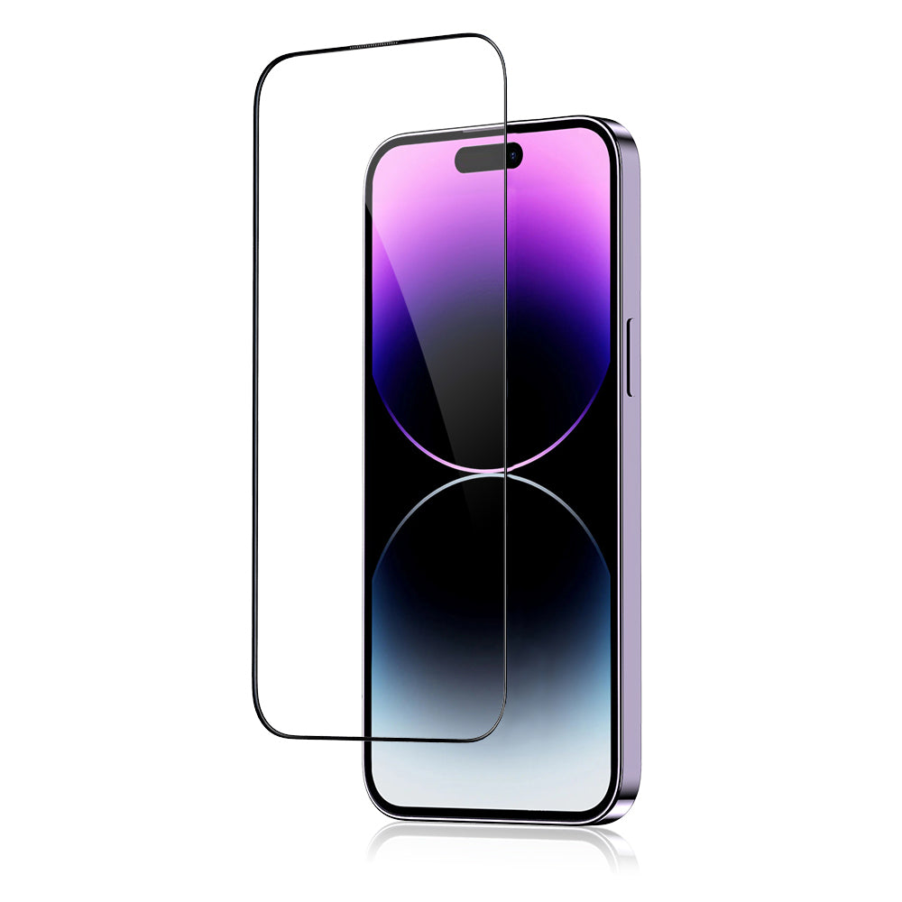Blueo Anti-Broken Screen Protector for Apple iPhone 17 Pro / 17 / 16 Pro, Tempered Glass, Full Glue, Black