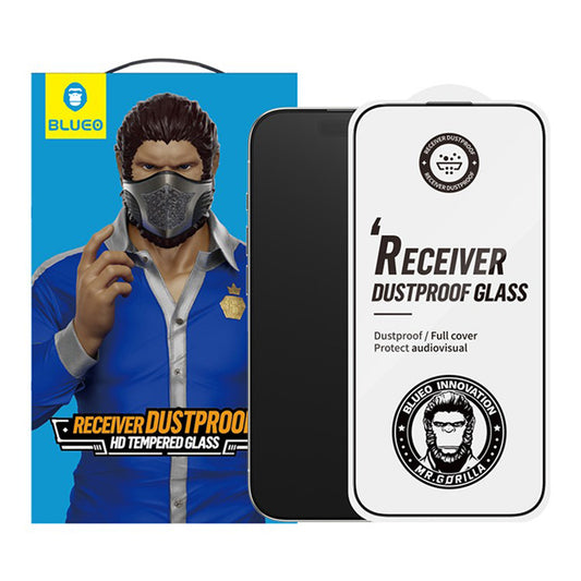 Pellicola Protettiva Schermo Blueo Anti-Dust HD per Apple iPhone 17 Air, Vetro Temperato, Full Glue, Nera