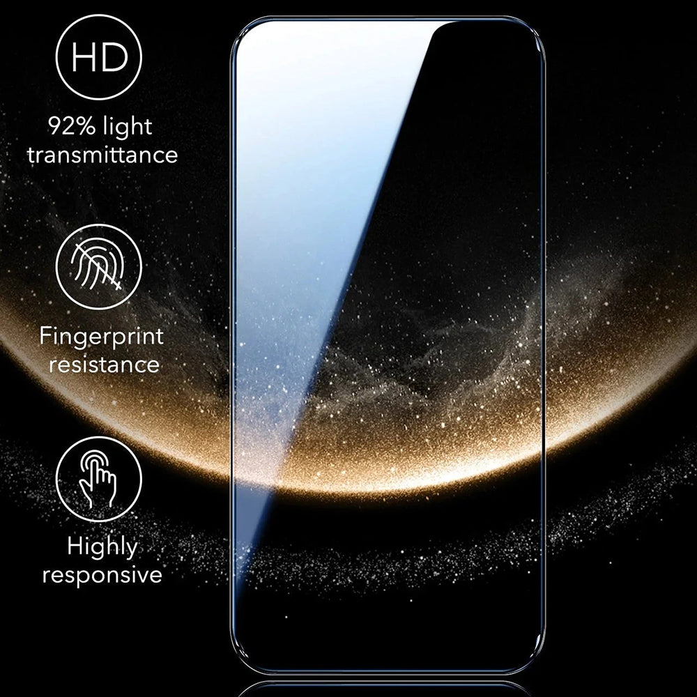 Pellicola Protettiva Schermo ESR Corning UltraFit per Apple iPhone 17 / 16 Pro, Vetro Temperato, Full Glue, Set 3 pezzi, Nera