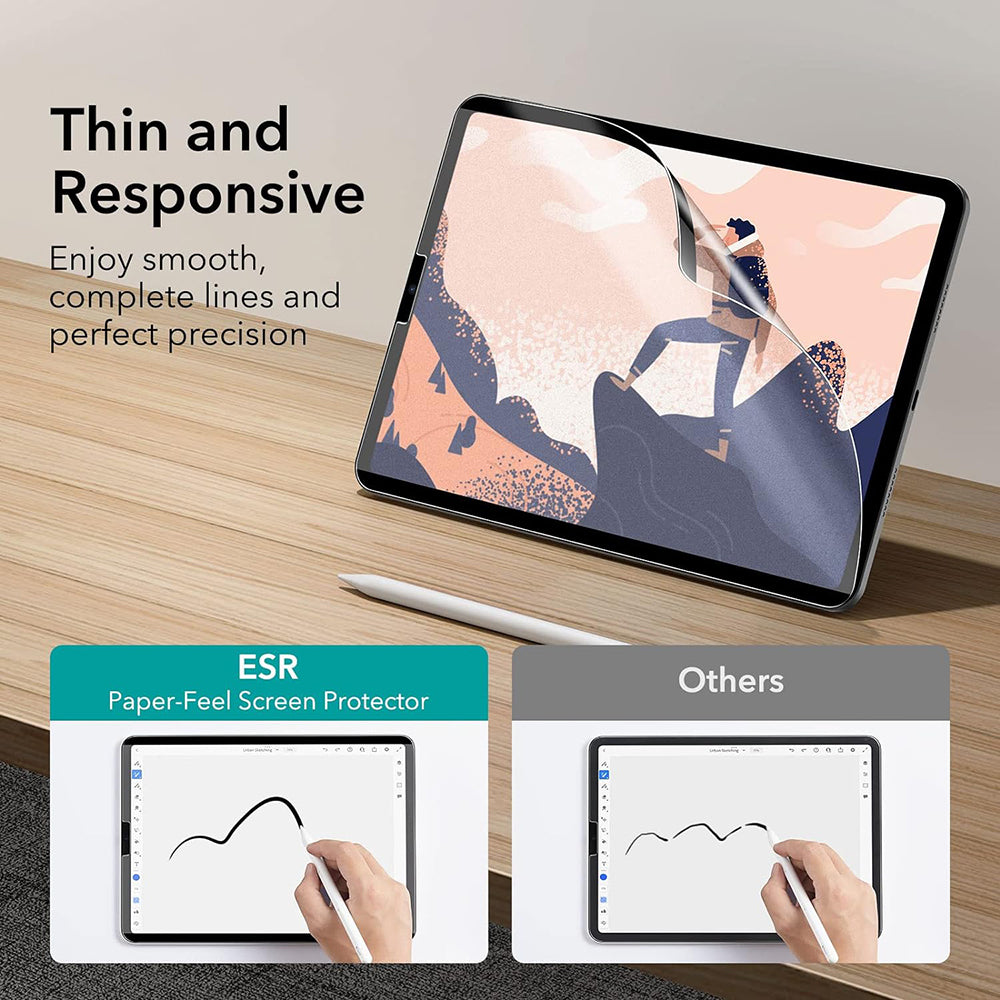 ESR Paper Feel Magnetic Screen Protector for Apple iPad Air 13 (2026) / Pro 13 (2025), Plastic