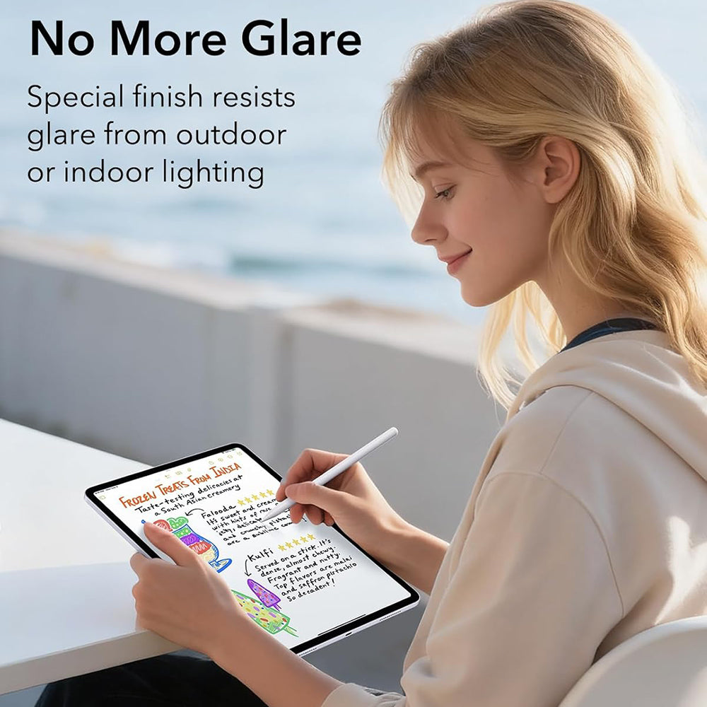 Pellicola protettiva schermo ESR Paper Feel UltraFit per Apple iPad (2025) / (2022), Plastica, Set 2 pezzi