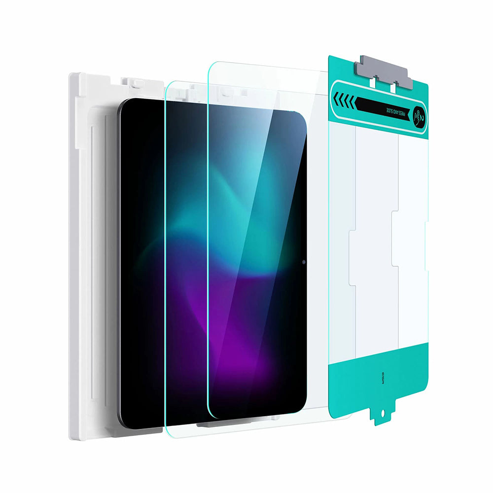 Pellicola Protettiva Schermo ESR per Apple iPad Pro 13 (2024), Vetro Temperato, Full Glue, Set 2 pezzi