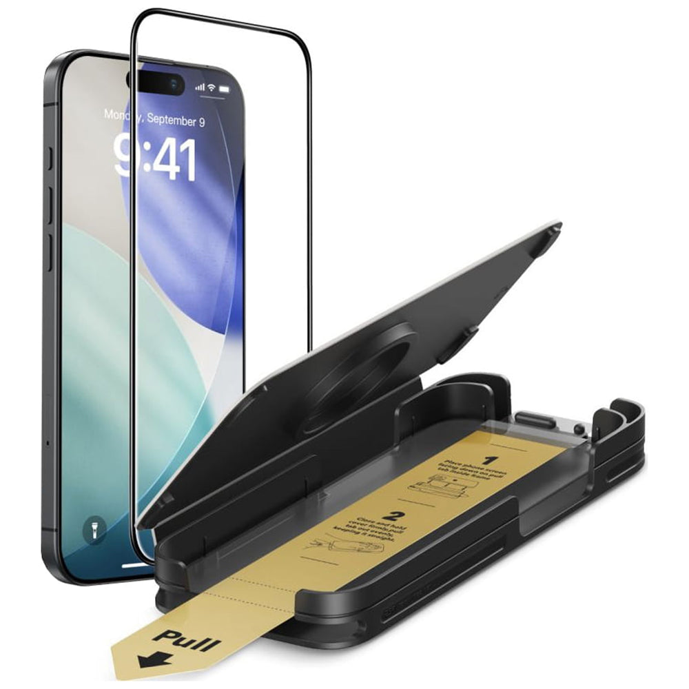 Pellicola Protettiva Schermo ESR UltraFit Armorite Pro per Apple iPhone 17 Pro, Vetro Temperato, Full Glue, Nera