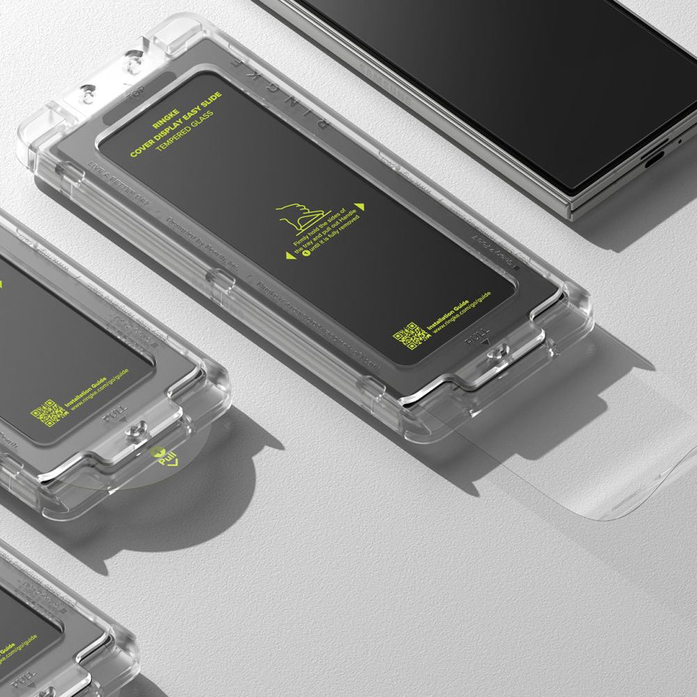 Pellicola protettiva Schermo Esterno Ringke Easy Slide per Samsung Galaxy Z Fold7 F966, Vetro Temperato, Full Glue, Set 2 pezzi