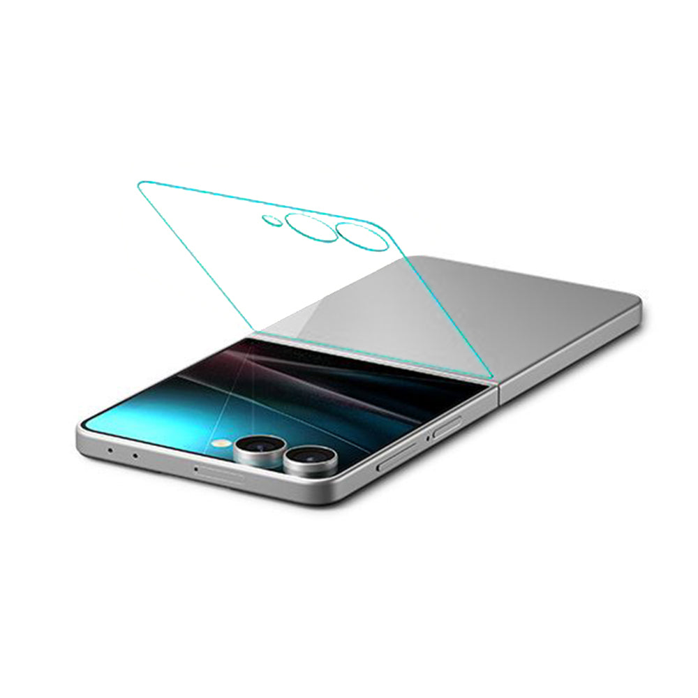 Pellicola Protettiva Esterna Schermo Spigen GlastR EZ FIT per Samsung Galaxy Z Flip7 F766, Vetro Temperato, Full Glue