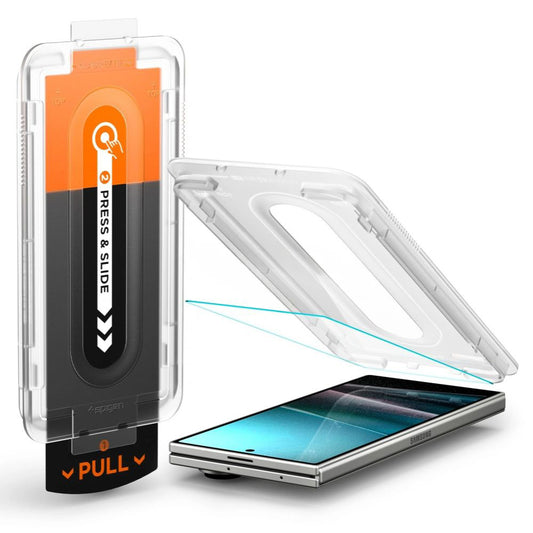 Pellicola Protettiva Esterna Schermo Spigen GlastR EZ FIT Pro HD per Samsung Galaxy Z Fold7 F966, Vetro Temperato, Full Glue AGL09580