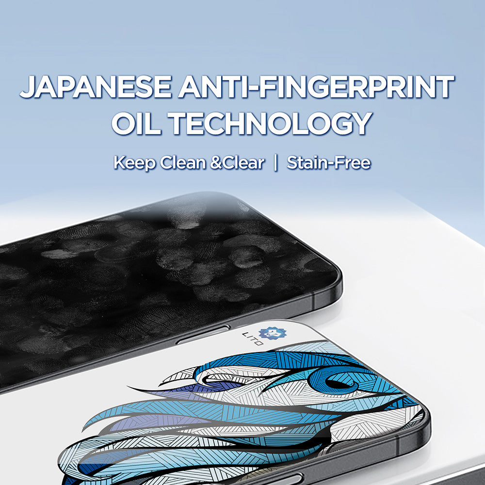 Pellicola Protettiva Schermo Lito D+ Max 4K per Apple iPhone 17 Air, Vetro Temperato, Full Glue, Nera