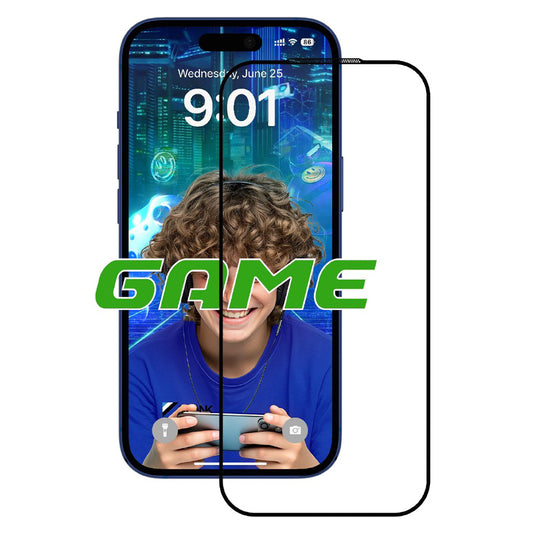 Pellicola Protettiva Schermo Opaco Anank 5X Rinforzato per Apple iPhone 17, Vetro Temperato, Full Glue, 2.5D, Nera