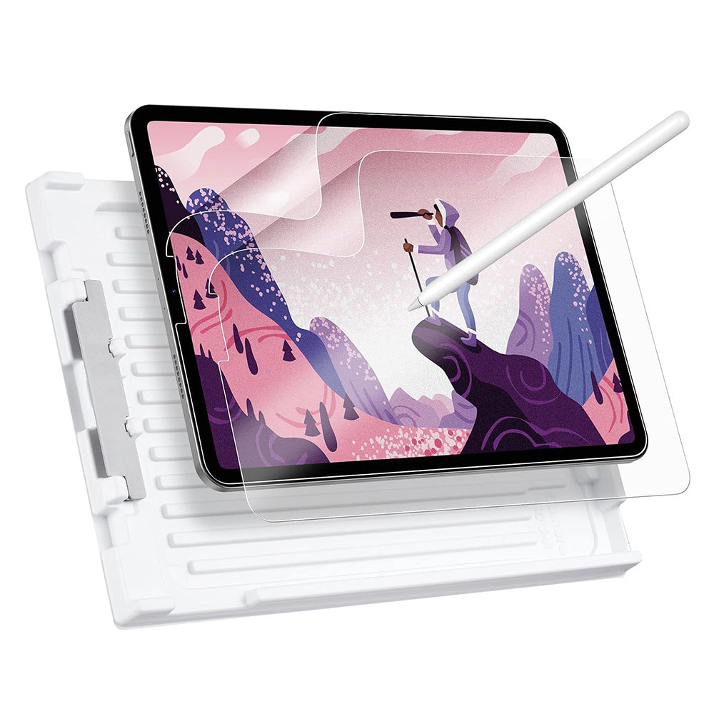 Pellicola Protettiva Schermo Matte ESR Paper Feel per Apple iPad Pro 12.9 (2022) / Pro 12.9 (2021) / Pro 12.9 (2020), Plastica, Set 2 pezzi