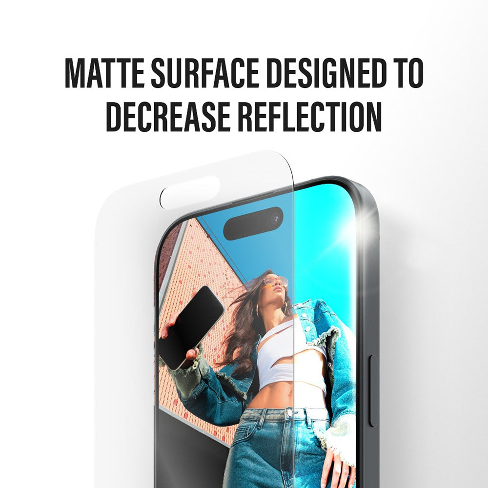 Pellicola protettiva Schermo Matte PanzerGlass Armor EasyAligner per Apple iPhone 17 Pro Max, Vetro Temperato, Full Glue