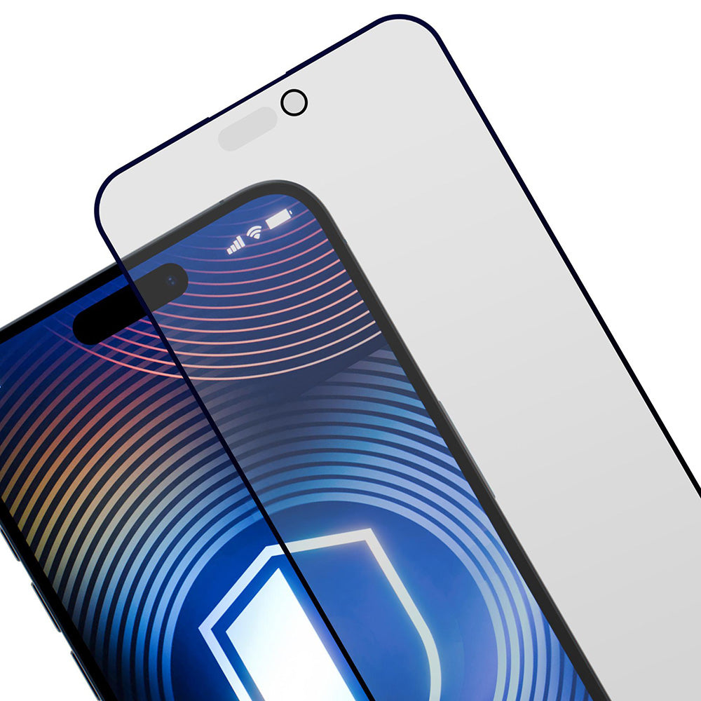 Pellicola Protettiva Schermo Matte Privacy 3MK HardGlass Max per Apple iPhone 17 Pro Max, Vetro Temperato, Full Glue