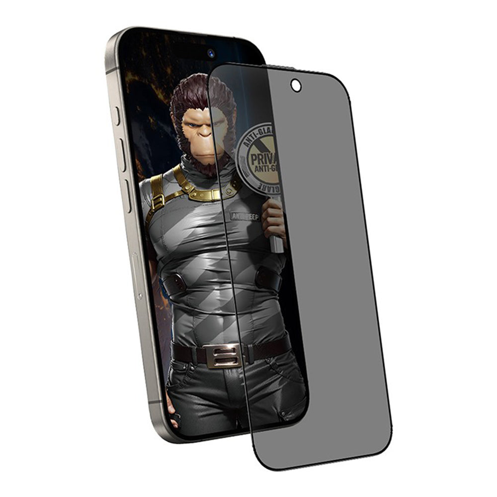 Pellicola protettiva per schermo Matte Privacy Blueo Anti-Peep per Apple iPhone 14 Plus / 13 Pro Max, Vetro Temperato, Full Glue