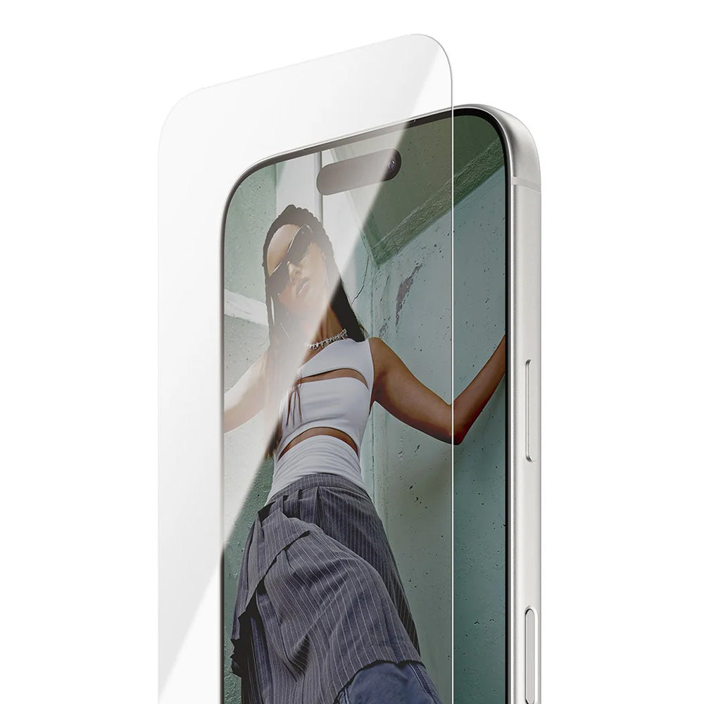 Pellicola Protettiva Schermo PanzerGlass Safe. Ultra-Wide Fit EasyAligner per Apple iPhone 17 Pro, Vetro Temperato, Full Glue.