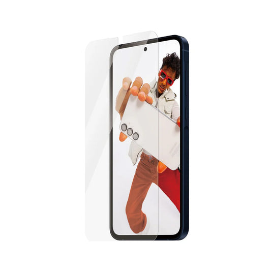 Pellicola protettiva per schermo PanzerGlass Safe. Ultra-Wide Fit EasyAligner per Samsung Galaxy A56 A566, Vetro Temperato, Full Glue.