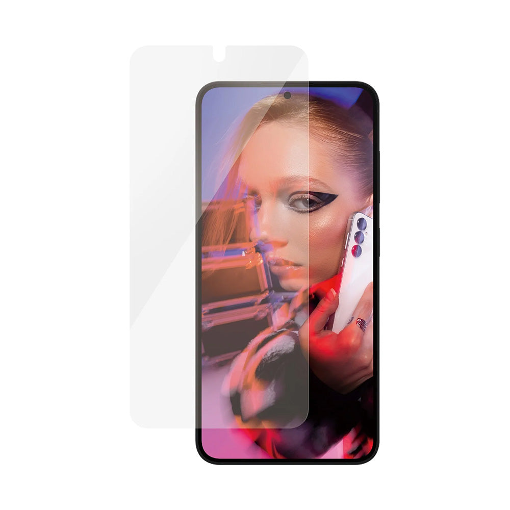 Pellicola Protettiva Schermo PanzerGlass Safe. Ultra-Wide Fit EasyAligner per Samsung Galaxy S24 S921, Vetro Temperato, Full Glue.