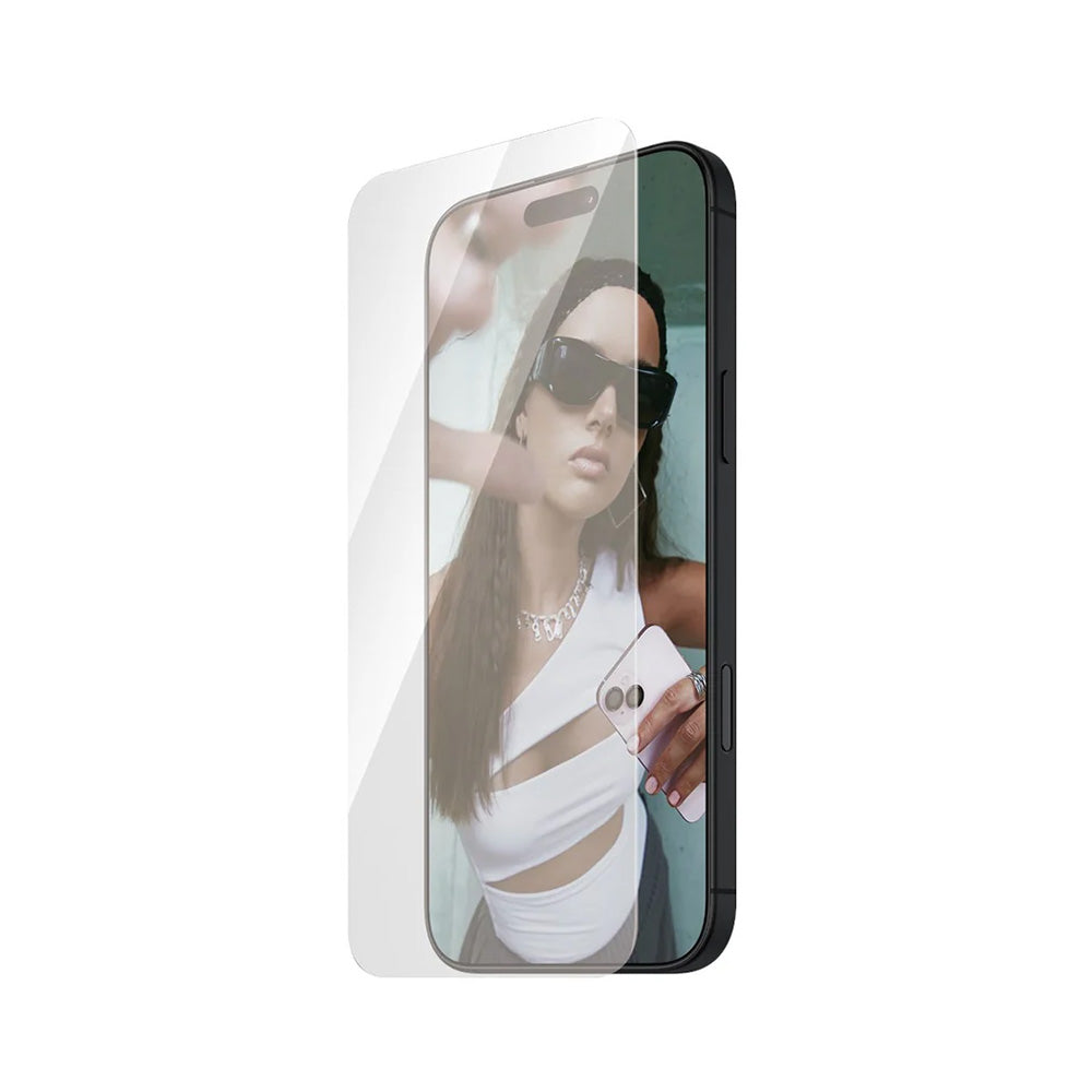 Pellicola Protettiva Schermo PanzerGlass Safe. Ultra-Wide Fit per Apple iPhone 16 Pro Max, Vetro Temperato, Full Glue.