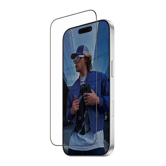 Pellicola Protettiva Schermo PanzerGlass Ultra-Wide Fit Fastfit per Apple iPhone 17 / 16 Pro, Vetro Temperato, Full Glue, Nera